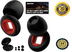 Artevive Earplugs Motorcycle.Earplugs for Sleeping Noise One Size, Black Red