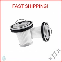 Fanttik 2-Pack Replacement HEPA Filter, Washable and Reusable Filter, Fits for F