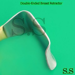 Double-Ended Breast Retractor, 9 1/2″ (24cm), blades 7/8in x 1-1/2in BST-07