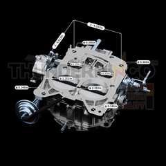 750 CFM Electric Choke Quadrajet 4 Barrel Carburetor