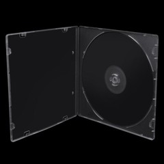 100 Pack Clear Slim Single CD DVD Case PP Poly Plastic Cases Holder Storage Box