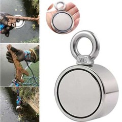 700/500LB Pulling Force Double Sided Round Super Strong Neodymium Fishing Magnet