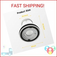 Fanttik 2-Pack Replacement HEPA Filter, Washable and Reusable Filter, Fits for F