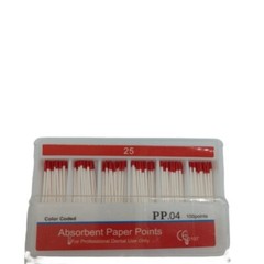 10Packs Dental Absorbent Paper Points Taper 0.04 25# Fit Endodontic Root Canal