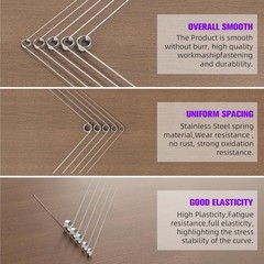 120Pcs Torsional Springs Assortment Kit, Stainless Steel, 30 Sizes for Repairs