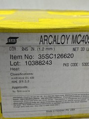 ESAB ARCALOY MC409Ti WELDING WIRE .045″ (1.2 mm) 33LB (15 KG) SPOOL 35SC126620