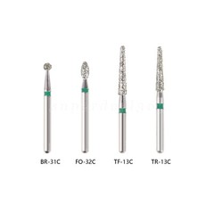 50Pcs Dental Diamond Ball Round Burs Medium FG 1.6mm for High Speed Handpiece