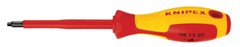 Knipex 98 12 02, Square Drive Screwdriver, 4″-1000V Insulated, R2, 8 1/2″, VDE