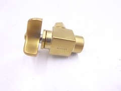 Single Kohler 3/8″ NPT Brushed Modern Brass Angle Stop Valve SEE DESC.