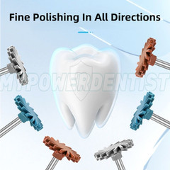 Dental Polishing Wheel Diamond Ceramic Twist RA Radial EVE Coarse/Medium/Fine