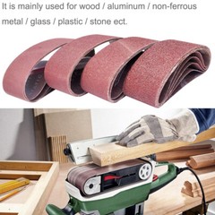 20PCS Belt Sander Sandpaper 3×21 Sanding Belts 40 60 80 120 150 240 400 Grit US