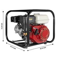 2″ Inch 6.5HP Gas Water Semi Trash Pump Gas-Power Water Irrigation Transfer Pump
