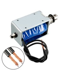 DC 12V 450mA 42N 10mm,Pull Push Type Frame Linear Solenoid Electromagnet Factory