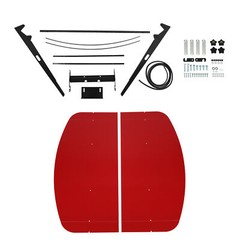 Red Tuff Top Tractor Canopy For ROPS 52″ X 52″ w/ Mounting Accessories
