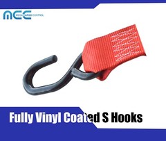 2 Pack 2″x6′ Cam Buckle Tie Down Strap w/S Hook for Motorcycle Boat Trailer Bike