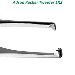 Dental Adson Kocher Tissue Tweezers Medical Toothed Dressing Surgical Forceps X3