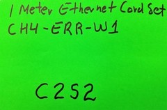 Ethernet Cord Set 1 Meter CAT 5E Copper Crouse-Hinds CH4E-ERR-W1 CH4E-ERR [C2S2]