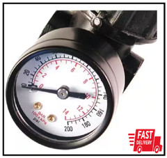 Primefit Air Compressor Regulator 1/4in NPT 160 PSI Gauge Pressure Control Tool