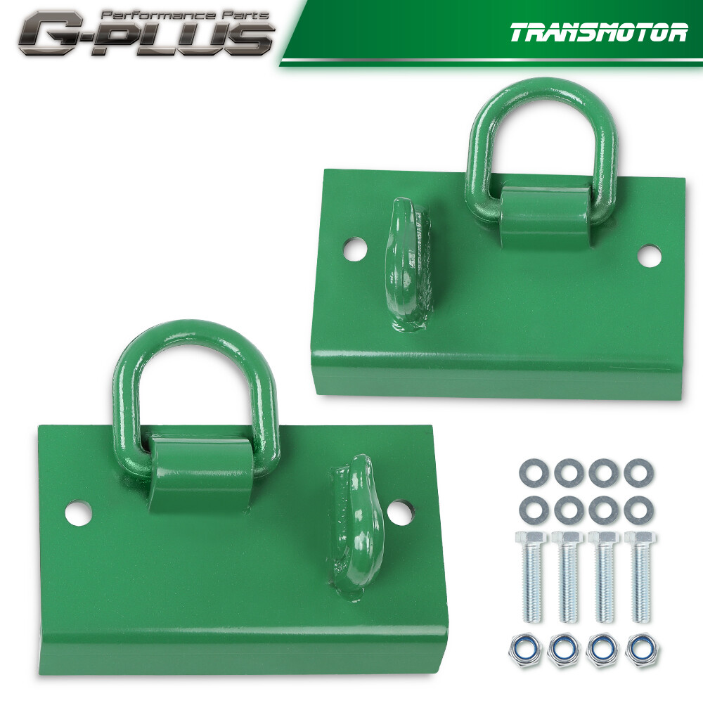 2Pcs Bolt on Grab Hooks D Rings For John Deere Compact Tractor 1025R 2032R 3320