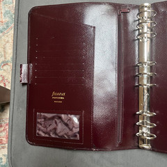 Vintage Filofax Professional Oxblood Burgundy A5 Real Leather 9 Ring No Inserts