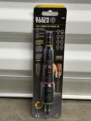 Klein Tools 32934 9-in-1 Impact Rated Flip Socket Set