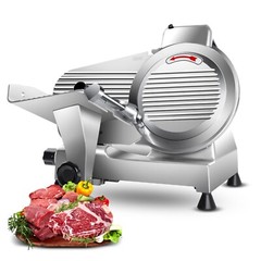 Electric Commercial Meat Slicer 10in Steel Blade Frozen Meat Cheese Slicer 240W
