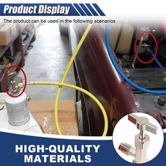 R134a Self-Sealing Can Tap, Refrigerant Opener with Tank Adapter