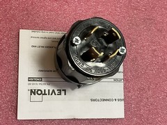 Leviton 2731-B 3-Pole 4-Wire Locking Plug, Nema L16-30, 30A 480V