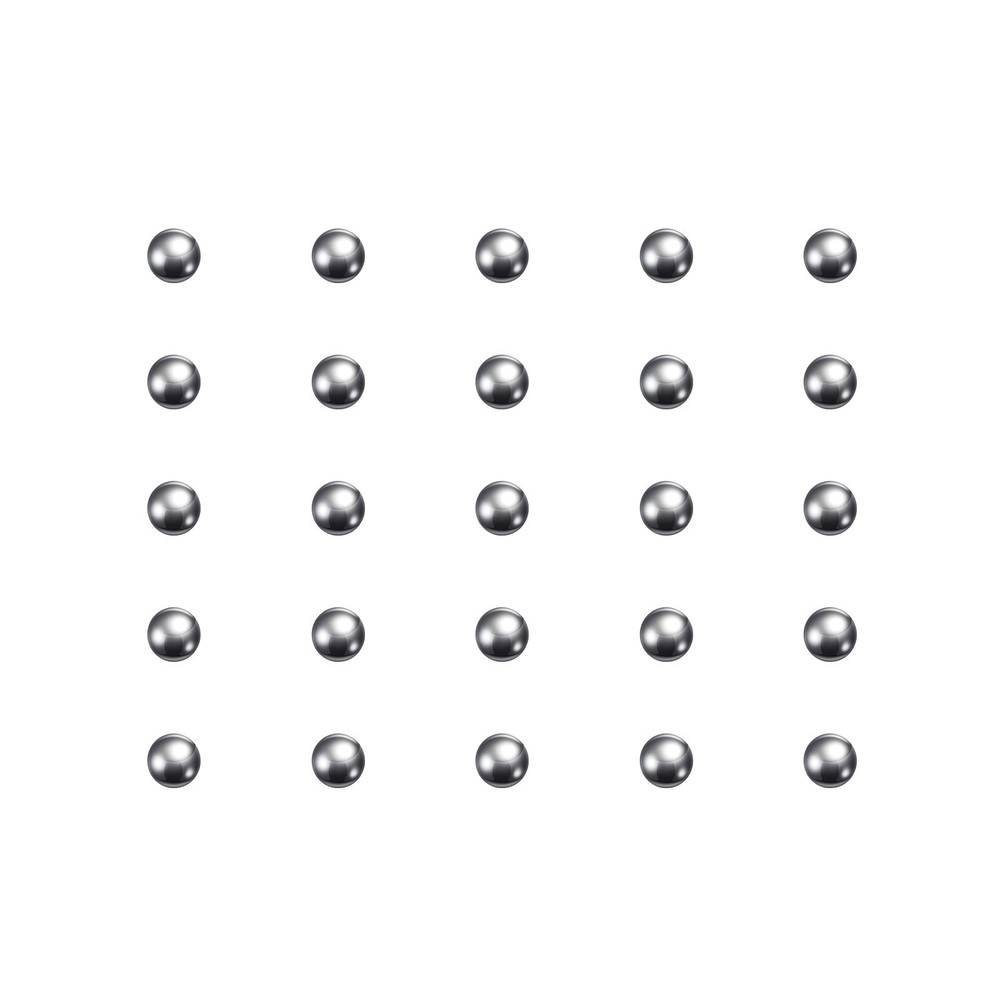 300pcs Precision Balls 1mm Diameter G25 Chrome Steel Ball for Bearings, Silver