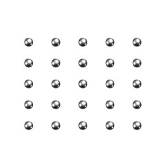 300pcs Precision Balls 1mm Diameter G25 Chrome Steel Ball for Bearings, Silver