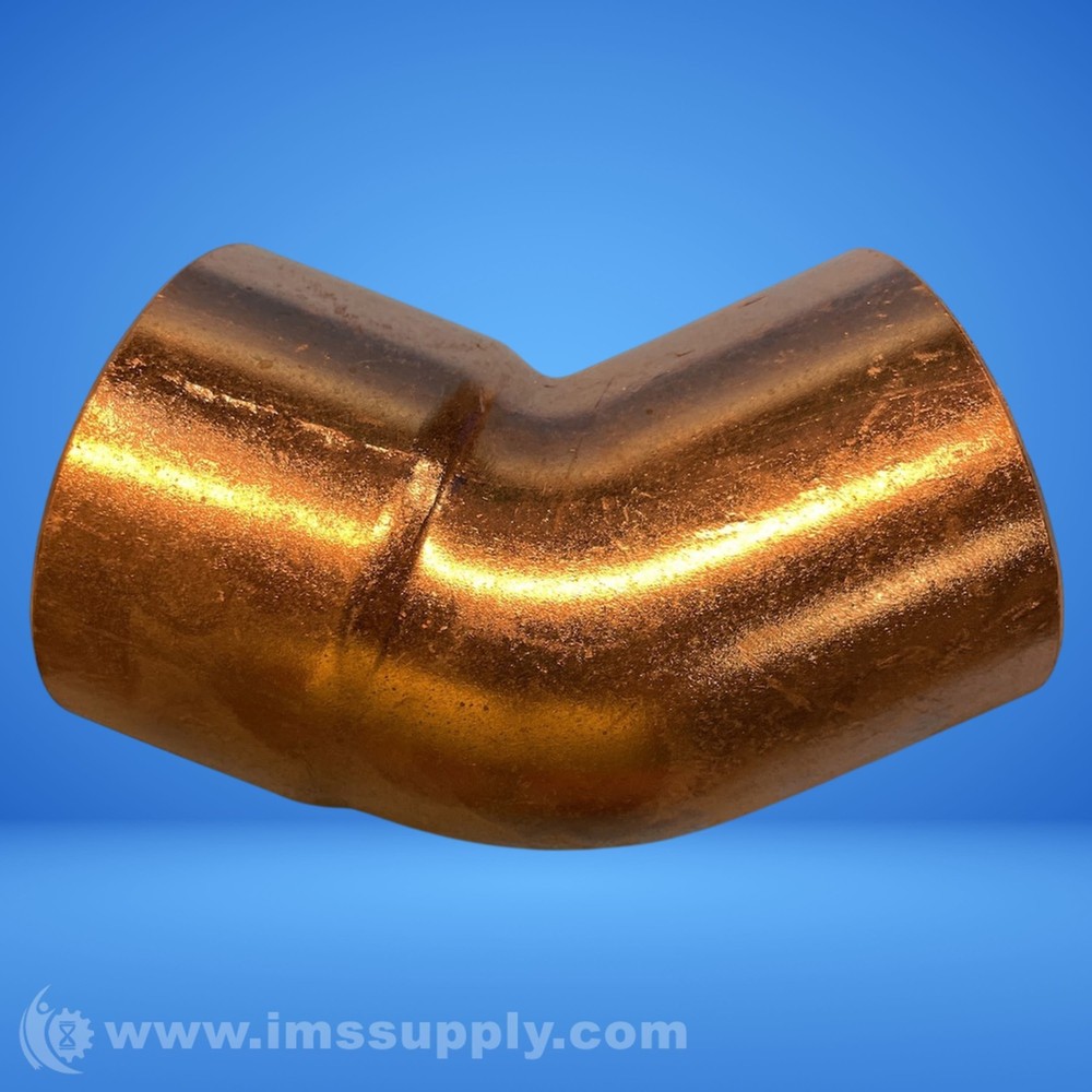 6 inch x 4 inch x 4 inch Copper 45 Degree Elbow Fitting FNIP