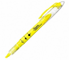 Sharpie Liquid Highlighters Yellow 6 Pack Chisel Tip Teacher School Office