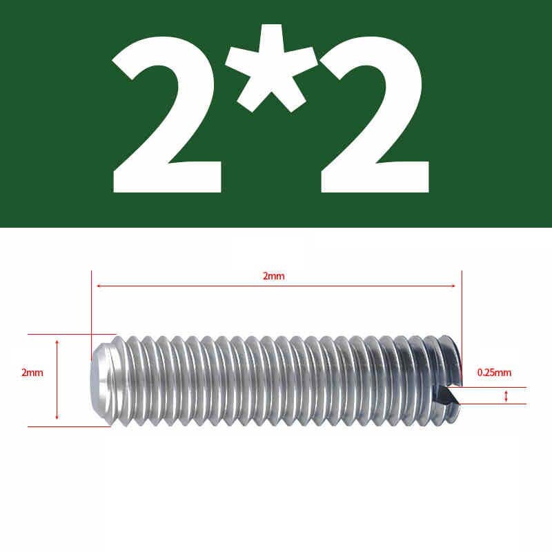 Slotted Grub Screws A2 Stainless Steel-Setscrew DIN 551 M2 M2.5 M3 M4 M5 M6-M10