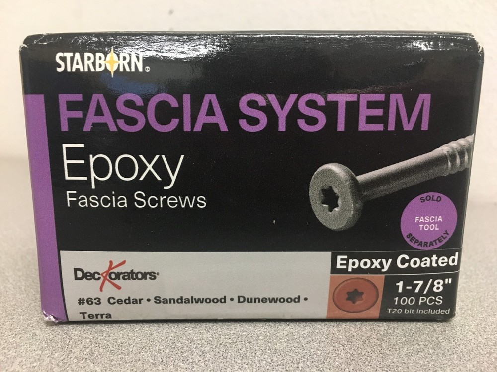 Trex Fascia System Epoxy Fascia screws #63 Cedar-Sandlewood-Dunewood-Terra 1 ⅞ “