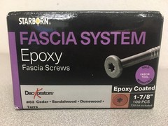 Trex Fascia System Epoxy Fascia screws #63 Cedar-Sandlewood-Dunewood-Terra 1 ⅞ “