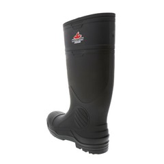 Rubber Fishing Hunting Boots Black Waterproof PVC Mens Work Mud Dirt w/Steel Toe