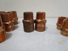 19 PC PCS 3/4″ C x 3/4″ 1/2” MNPT Copper Male Adapter Fittings Lead Free READ A