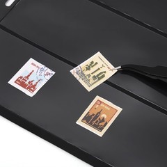 Elsjoy 20 Sheets 40 Pages Stamp Album Pages, 9-Hole Stamp Collection Inserts Dou