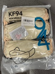 60pcs KF94 Protective Face Mask Adult Multicolor Non-Medical