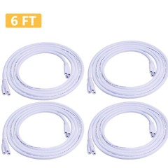 T5 T8 Double End Cable Wire Extension Cord For Integrated LED Bulbs 6 feet