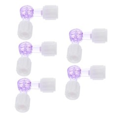 10Pcs 2-Way Valve Medical Disposable Adapter With Cap Protection For Medical Use