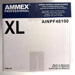 [NEW] (AINPF48100) AMMEX Professional Indigo Nitrile Exam Gloves, Powder-Free XL