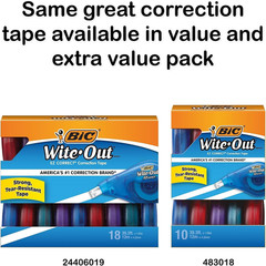 Wite-Out Brand EZ Correct Correction Tape, 39.3 Feet, 2-Count Pack of White Corr