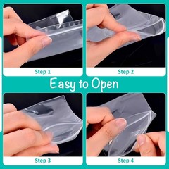 GRIP SEAL BAGS CLEAR SELF RESEALABLE POLYTHENE POLY PLASTIC ZIP LOCK ALL SIZES