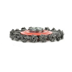 60 pack 4 Inch Twist Knotted Wire Wheel Brush, 5/8 Inch-11 Threaded Arbor Brush