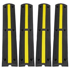 4x 39” Cable Protector Ramp 18000 lbs Speed Bump Floor Cable Protector