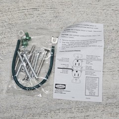 RACO 6239NI Floor Box Kit Nickel Plated Concealed Duplex Receptacle 15A 125V