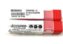 Accupro 3/8″ 6FL Square End Mill Solid Carbide AlTiN 7/8″LOC 88205943 NEW