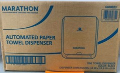Marathon Automated Hardwound Paper Towel Dispenser, Black