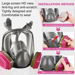 Full Face Respirator with 60926 Filters